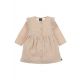 Ruffle button dress linnen (almond)