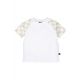 Twist sleeve blocked t-shirt (sand)