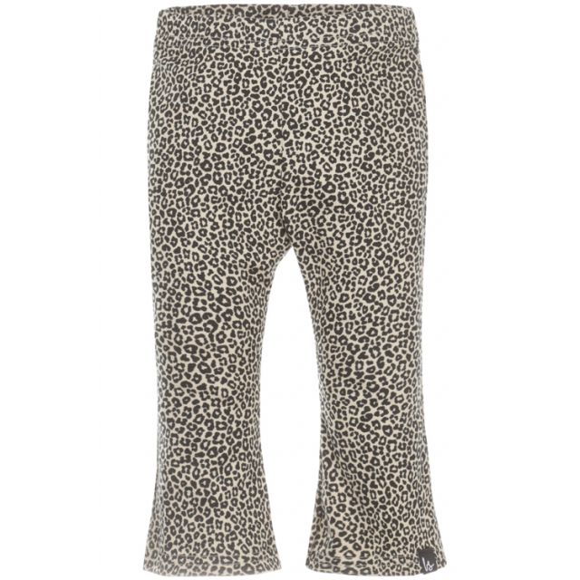 Flared pants luipaard sand