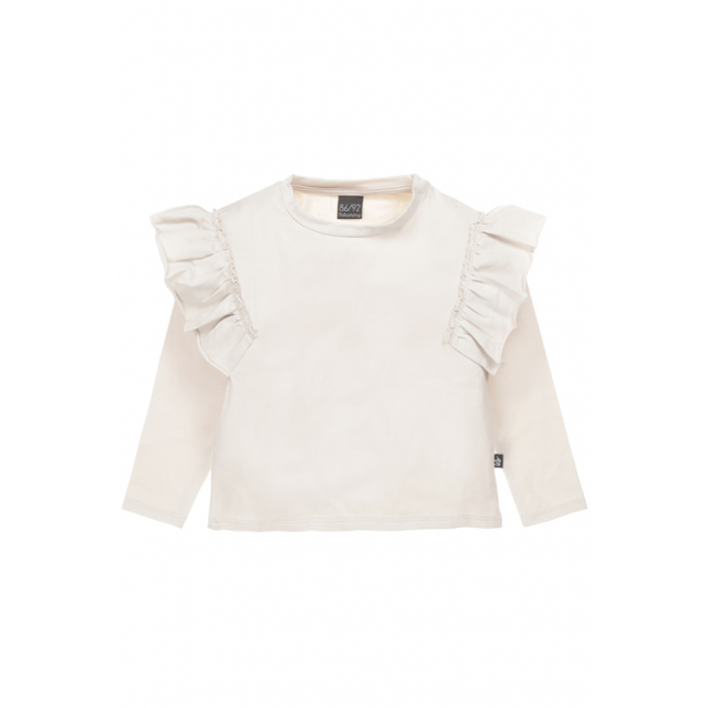 Loose fit ruffle longsleeve (sand)