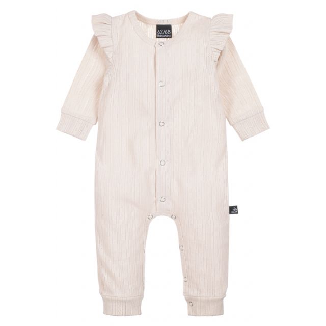 Ruffle boxpakje pointelle sand