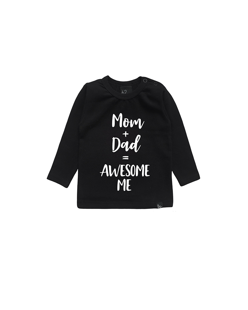 Awesome me longsleeve shirt Zwart/Wit