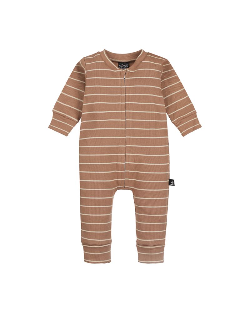 Boxpakje zipper stripes walnut