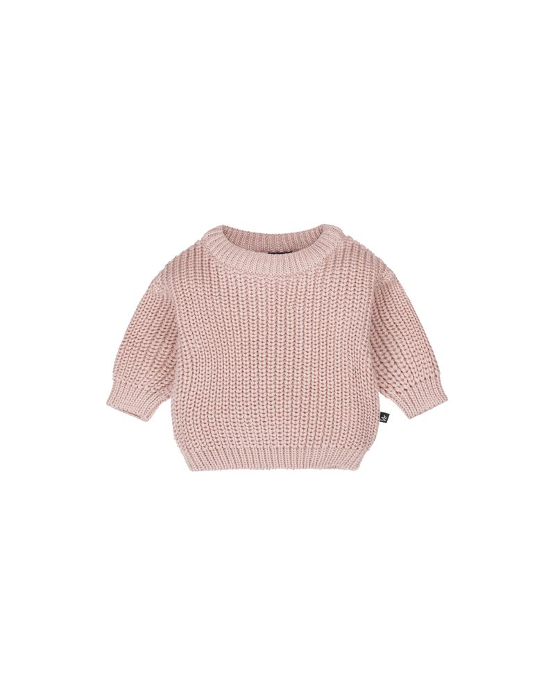 Knitted sweater (rose) 