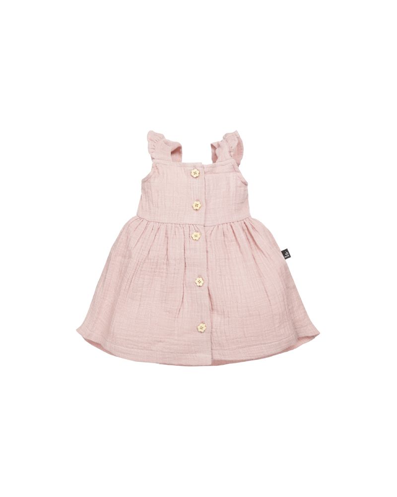 Linnen dress roze