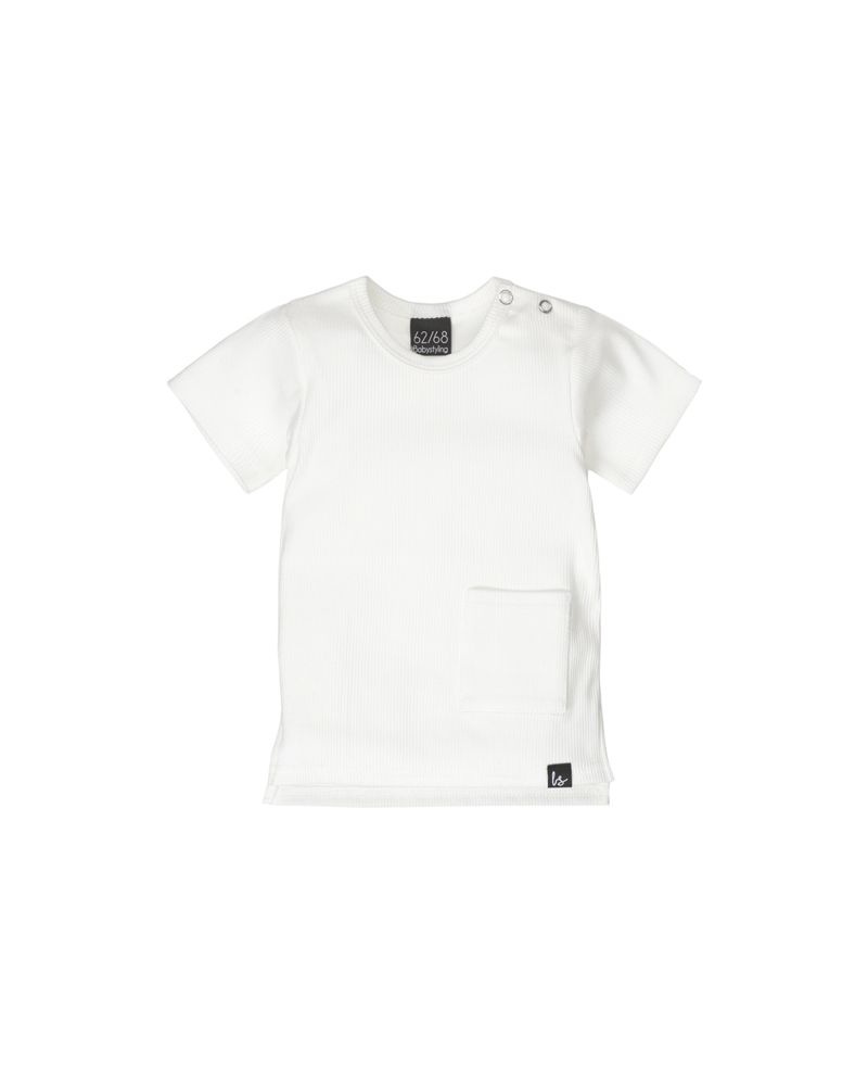 Long back t-shirt rib (ecru)