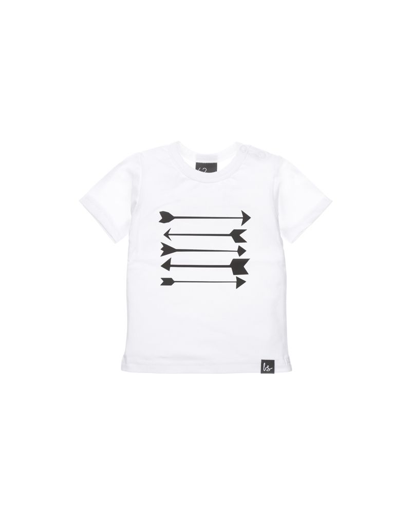 Arrow t-shirt Wit/Zwart