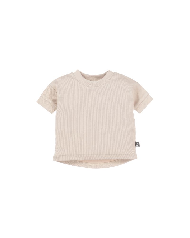 Oversized t-shirt rib (sand)