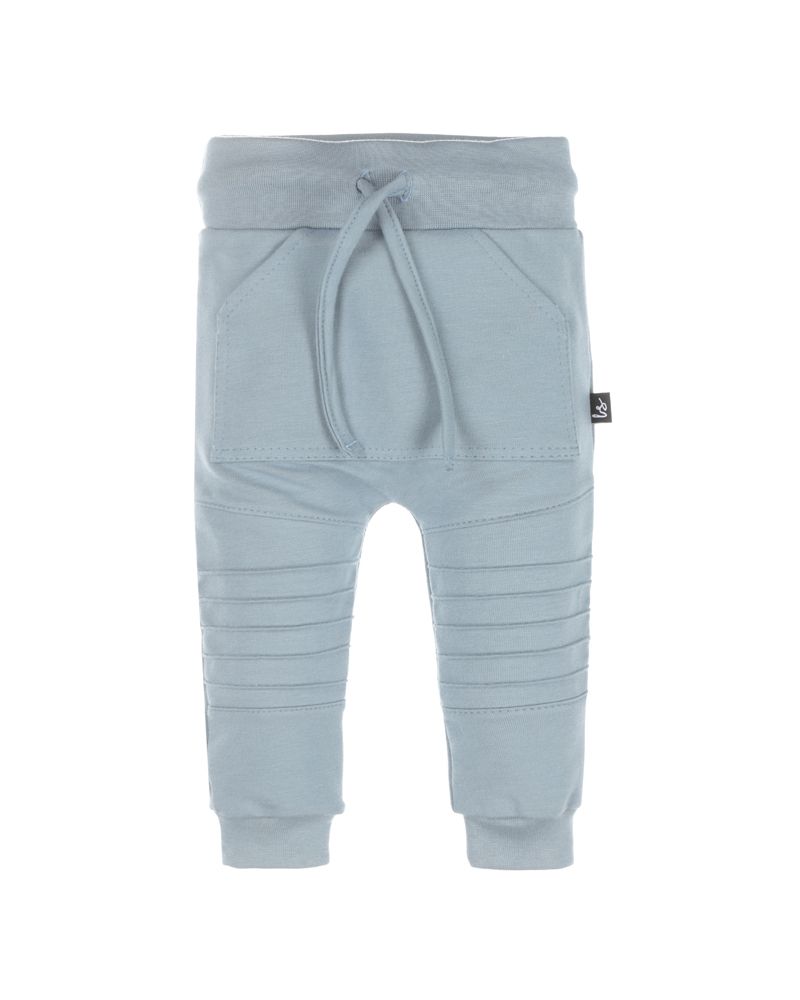 Pocket biker broekje dusty blue