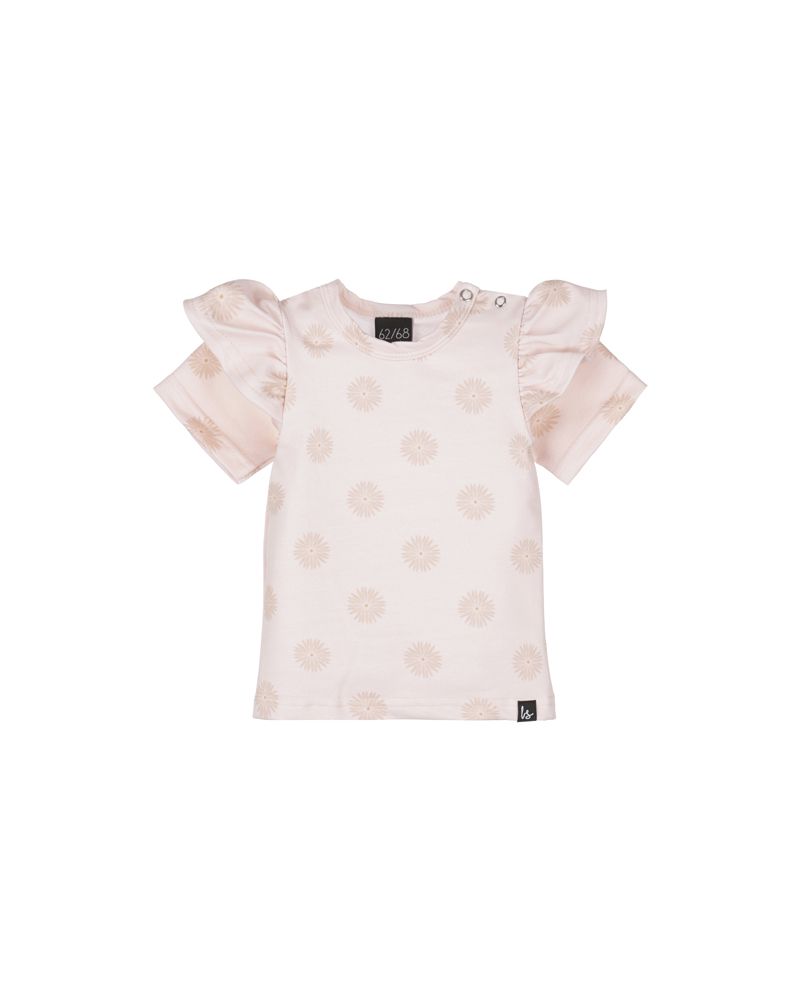 Ruffle t-shirt magnolia (latte)