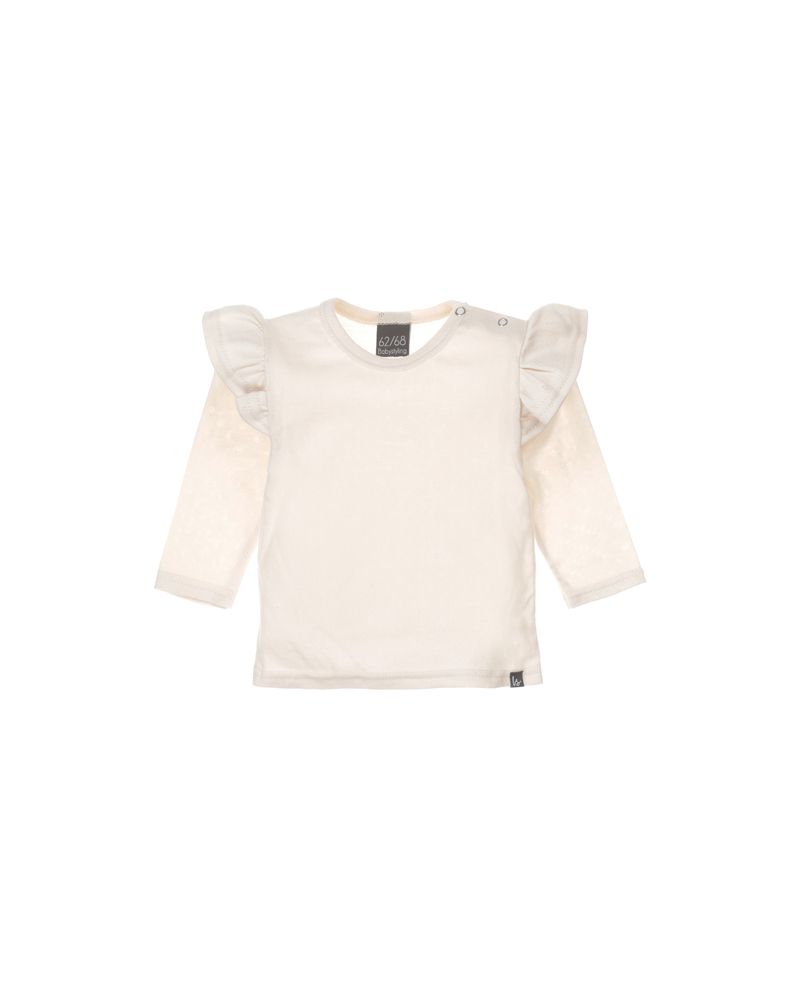 Ruffle tunic pointelle (nude)