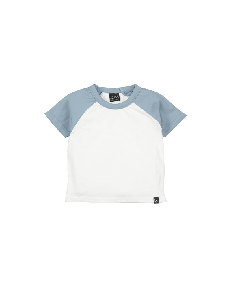 Twist sleeve t-shirt (dusty blue)