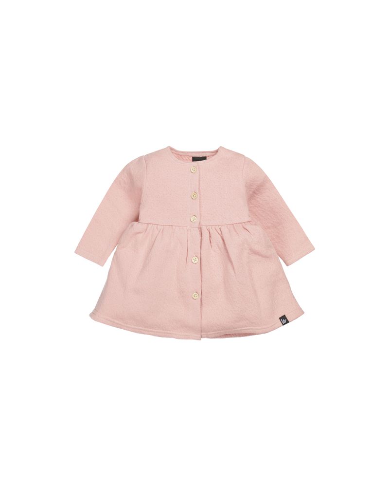 Button dress roze