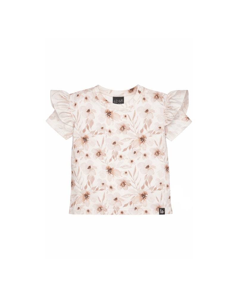 Ruffle t-shirt elle cream