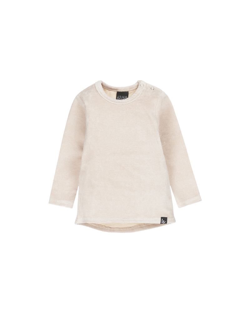 Fine corduroy longsleeve (sand) (rounded back)