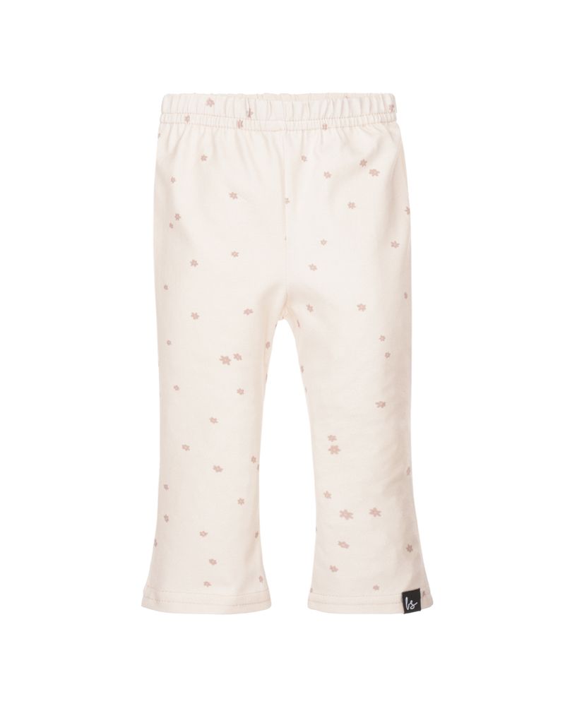 Flared pants sweet flowers (soft pink)