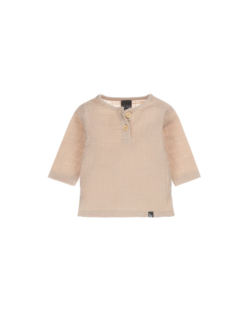 Linnen longsleeve almond