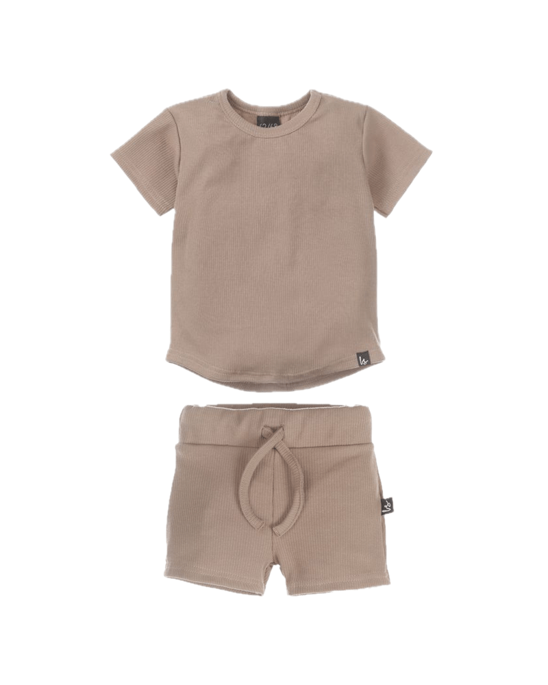 Outfit rib jersey brown