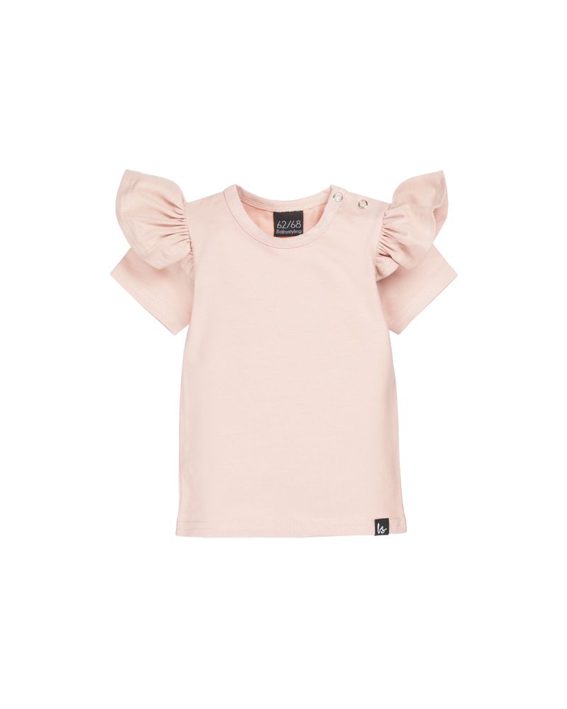 Ruffle t-shirt powder