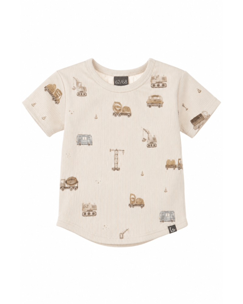 Rib jersey t-shirt hijskraantjes