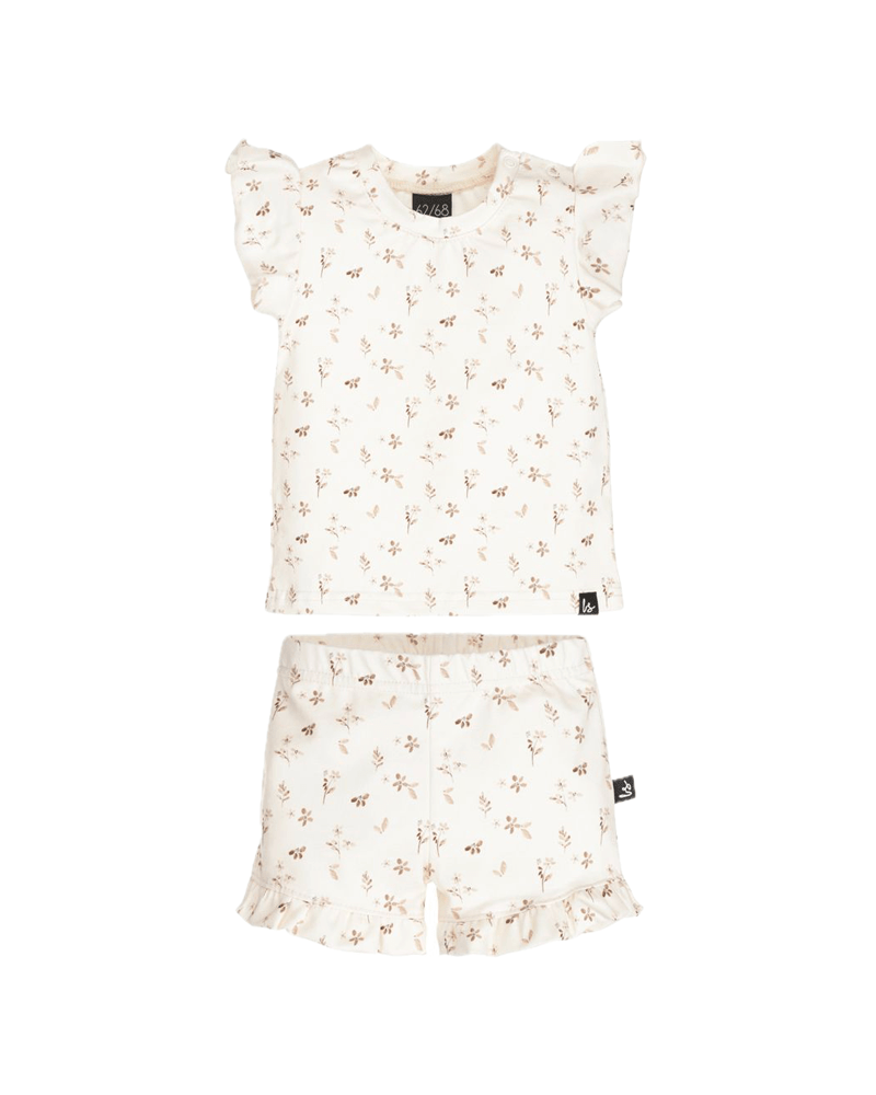 Outfit ruffle summer flowering branch