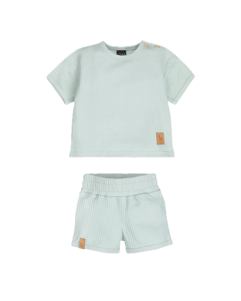 Outfit soft wafel light blue