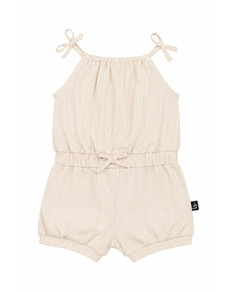 Summer onesie pointelle sand